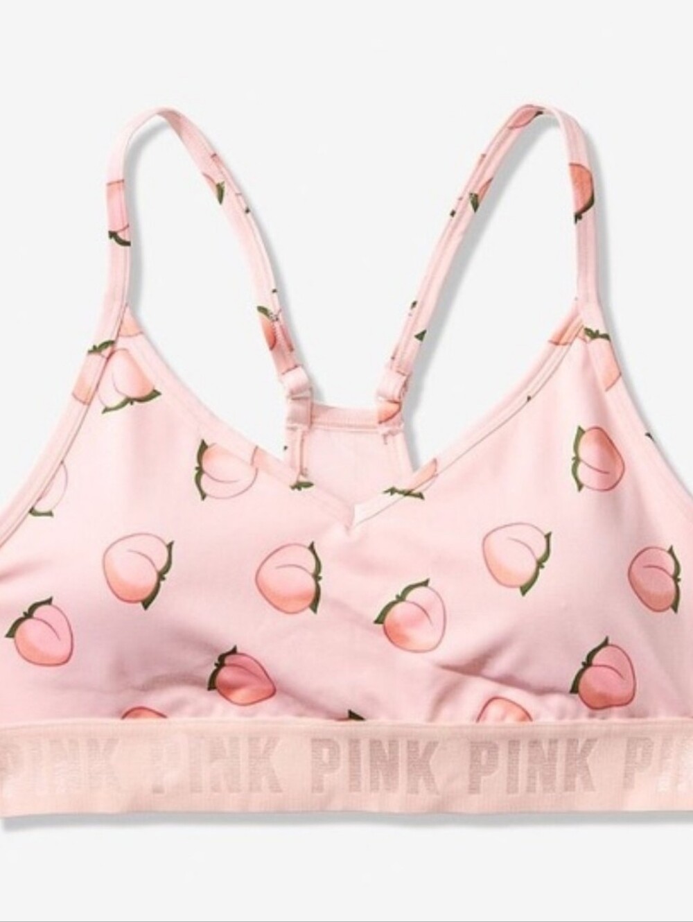 Victoria’s Secret PINK Peaches Peach Punk Fruit Sports Sleep Bra Medium